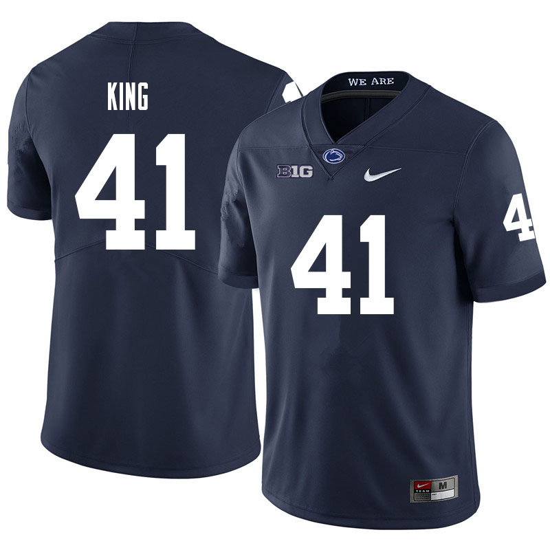 NCAA Nike Men's Penn State Nittany Lions Kobe King #41 College Football Authentic Navy Stitched Jersey AXG7498WE